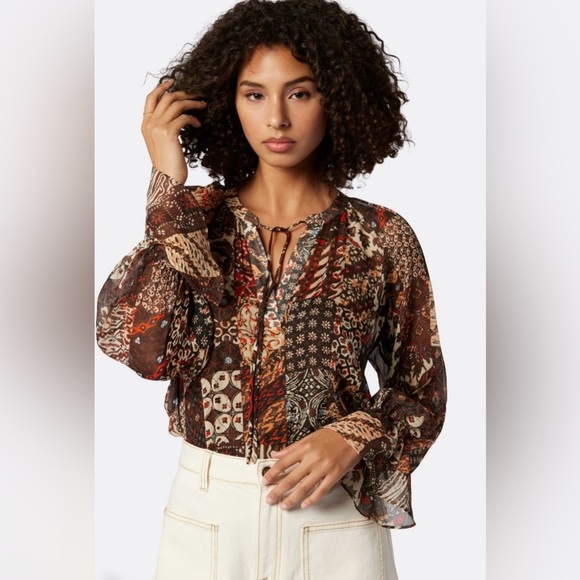 Joie Cecarina Long Sleeve Silk Top size XXS - Picture 1 of 10